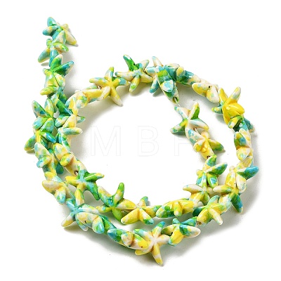 Synthetic Turquoise Dyed Beads Strands X-G-P507-04G-1