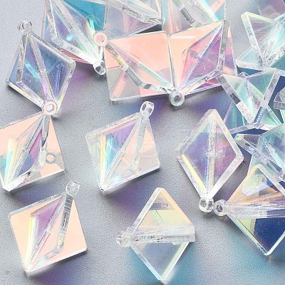 Transparent Acrylic Pendants KY-S163-194-1