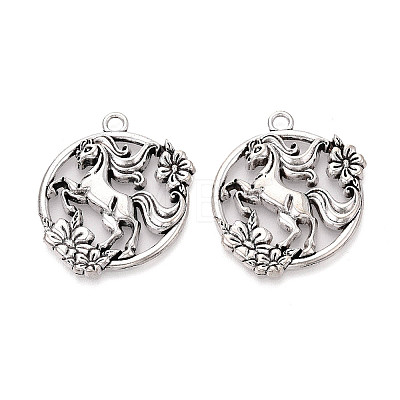 Tibetan Style Alloy Pendants TIBE-N014-03AS-1