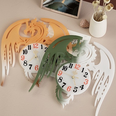 Flying Dragon Wall Clock Silicone Molds DIY-E072-02-1