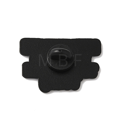 Black Alloy Brooches JEWB-M042-09B-1