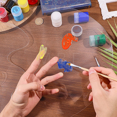 Plastic Watercolor Oil Palette AJEW-WH0696-656-1