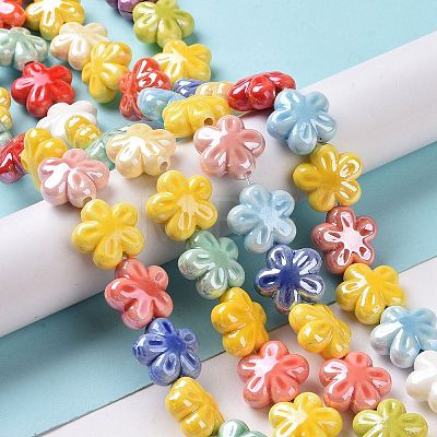 Handmade Porcelain Beads Strands X-PORC-M539-02-1