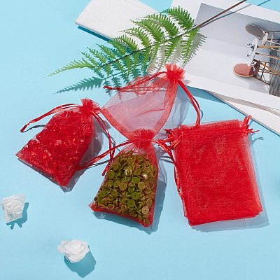 Organza Gift Bags with Drawstring OP-R016-10x15cm-01-1