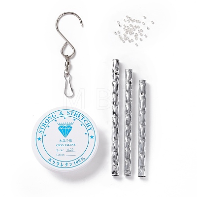 DIY Heart Wind Chime Making Kits DIY-C054-12-1