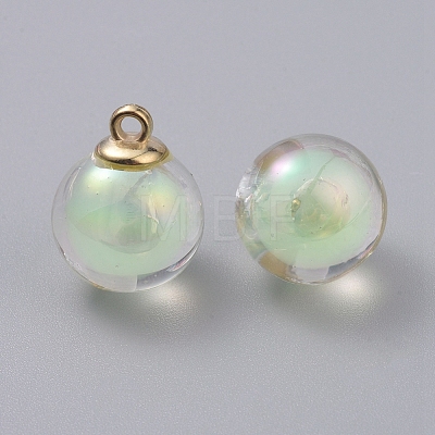 AB Color Transparent Acrylic Pendants GLAA-TAC0002-E06-1