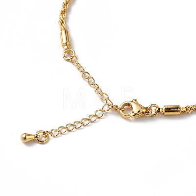 Rack Plating Brass Rope Chain Bracelet for Women BJEW-C020-11B-G-1