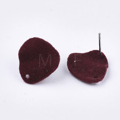 Flocky Iron Stud Earring Findings IFIN-S704-38A-1