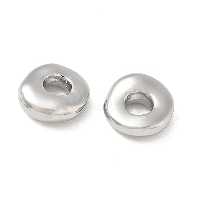 Brass European Beads KK-CBAFC6C-02P-1