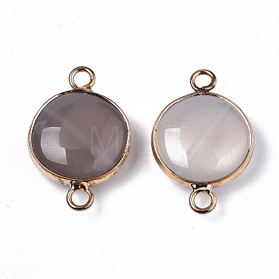 Natural Grey Agate Links Connectors LS-G-N326-85J-1