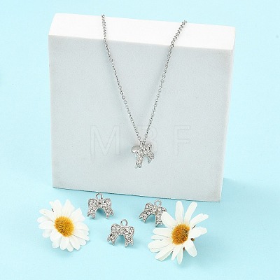 Alloy Pendants with Grade A Rhinestones ALRI-R006-AS-1