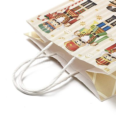 Christmas Nutcracker Kraft Paper Bags ABAG-B006-03F-1