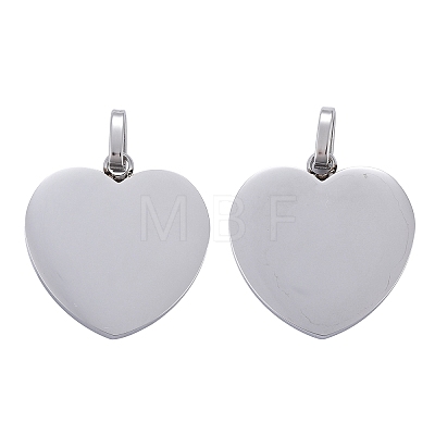 Tarnish Resistant 304 Stainless Steel Mirror Polished Finish Stamping Blank Tag Pendants LS-STAS-P055-04P-1