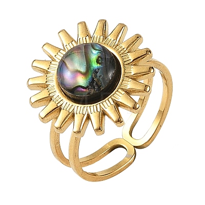Stainless Steel Cuff Open Rings RJEW-JR01077-02-1