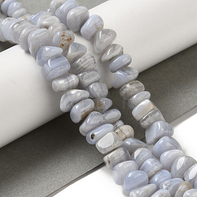 Natural Blue Lace Agate Beads Strands G-NH0017-C02-01-1