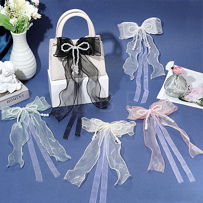 Bowknot Lace Brooches for Clothes JEWB-WH20014-06C-1