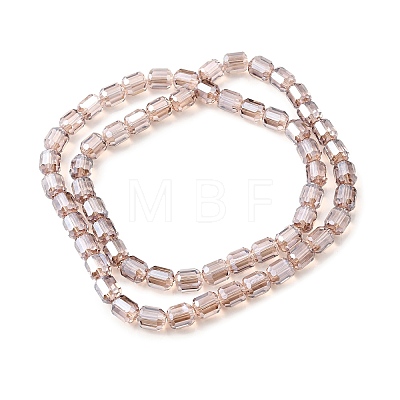 Electroplate Glass Beads Strands GLAA-G112-07K-1