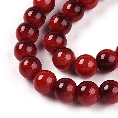 Baking Paint Glass Beads X1-DGLA-N012-10mm-10-1