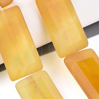 Dyed Natural Yellow Agate Beads Strands G-T144-25A-1