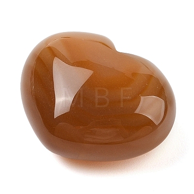 Natural Agate Love Heart Stone G-I367-03D-1