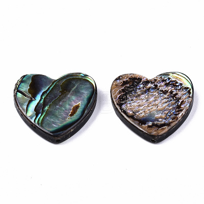 Natural Abalone Shell/Paua Shell Beads X-SSHEL-T014-16D-1