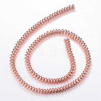 Electroplate Non-magnetic Synthetic Hematite Bead Strands G-Q465-11RG-1