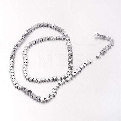 Electroplate Non-magnetic Synthetic Hematite Bead Strands G-F300-24A-01-1