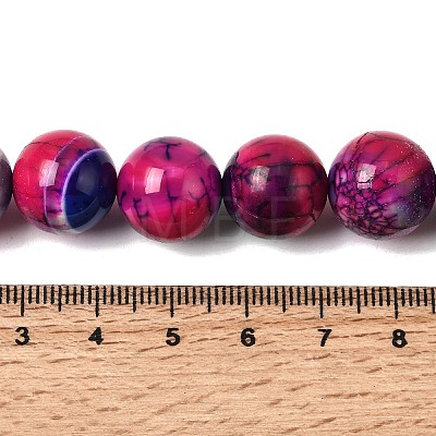 Natural Agate Beads Strands G-Z145-B01-14mm-D-1