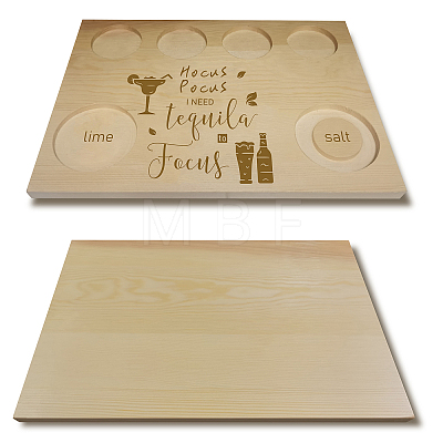 Wooden Wine Serving Tray AJEW-WH0269-013-1