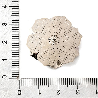 Brass Bead Caps KK-C167-03H-P-1
