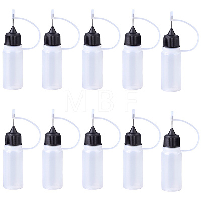 10Pcs Polyethylene(PE) Needle Applicator Tip Bottles TOOL-GF0003-52B-1