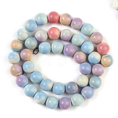 Natural Rainbow Alashan Agate Beads Strands G-G806-04-10mm-01-1