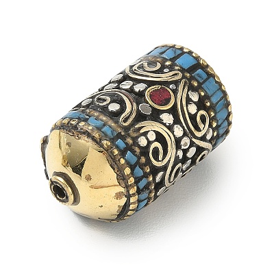 Handmade Tibetan Style Beads KK-Z157-05AG-01-1