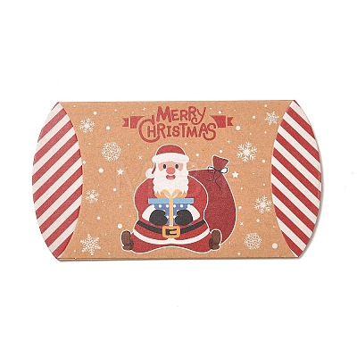 Christmas Theme Cardboard Candy Pillow Boxes CON-G017-02A-1