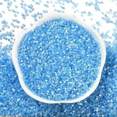 Imitation Cat Eyes Glass Seed Beads SEED-H003-03W-1