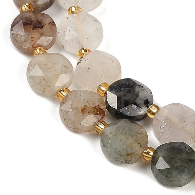 Natural Rutilated Quartz Beads Strands G-C116-A39-01-1