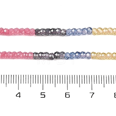 Transparent Gradient Color Cubic Zirconia Strand ZIRC-NH0002-01L-1