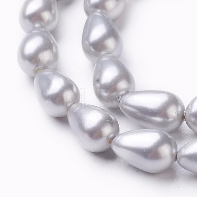 Electroplate Shell Pearl Beads Strands BSHE-O019-10B-1