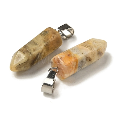 Natural Crazy Agate Pendants G-Z067-07P-19-1