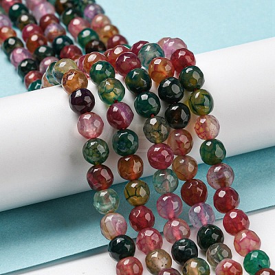 Natural Agate Beads Strands X-G-C082-A01-13-1