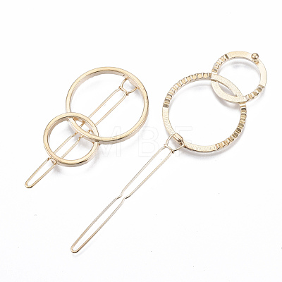 Alloy Hollow Geometric Hair Pin PHAR-N005-009G-1