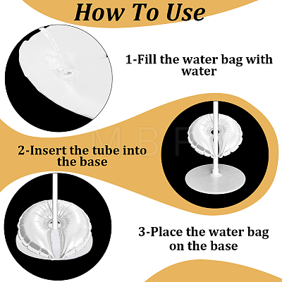 2Pcs PE Plastic Water Bag for Party Decor AJEW-CN0007-39B-1