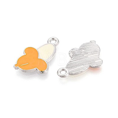 Fruit Alloy Enamel Charms PALLOY-S058-01P-18-1