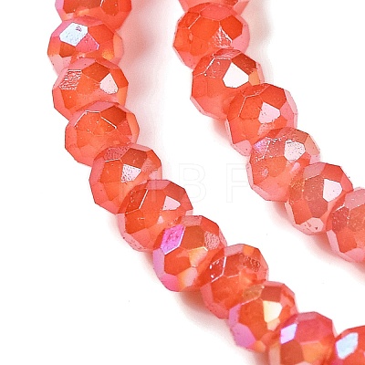 Baking Electroplate Glass Beads Strands DGLA-A039-J4mm-B01-1