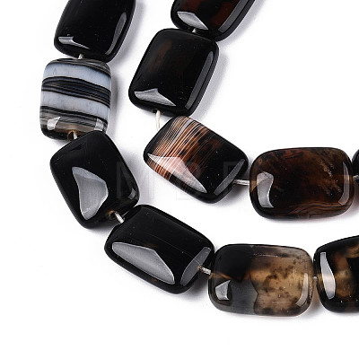 Natural Agate Beads Strands G-N356-03A-02-1