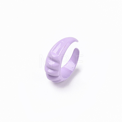 Spray Painted Alloy Cuff Rings RJEW-T011-33G-RS-1