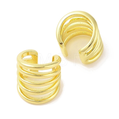 Brass Cuff Earrings for Women EJEW-I305-04G-1