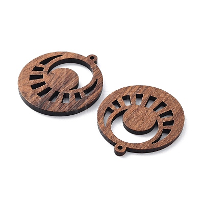 Walnut Wood Laser Cut Pendants X-WOOD-Q051-05J-1