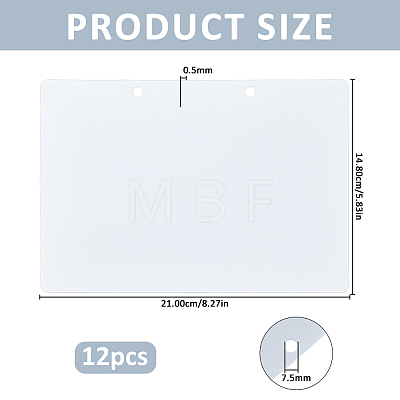 Erasable PVC Blank Hanging Hanger Chalkboard AJEW-WH0410-280A-1