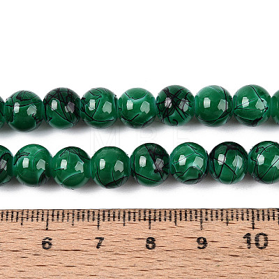 Drawbench Glass Bead Strands GLAD-S074-8mm-B74-1